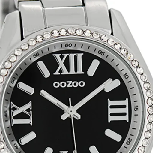 Oozoo Unisex Armbanduhr Vintage Series Analog Metall schwarz UOC5726A