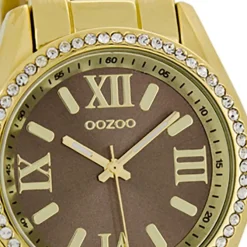 Oozoo Unisex Armbanduhr Vintage Series Analog Metall gold UOC5728A