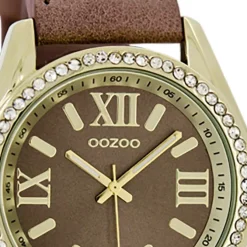 Oozoo Unisex Armbanduhr Vintage Series Analog Leder braun UOC5733A