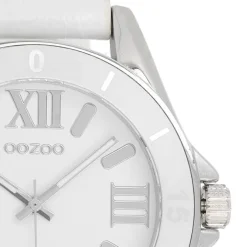 Oozoo Unisex Armbanduhr Vintage Series Analog Leder weiß UOC5735A