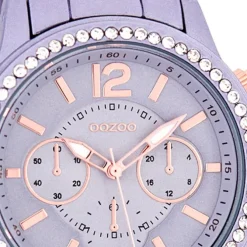 Oozoo Unisex Armbanduhr Vintage Series Analog Metall pastell lila UOC5767A