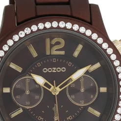 Oozoo Unisex Armbanduhr Vintage Series Analog Metall braun UOC5769A