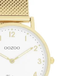 Oozoo Unisex Armbanduhr Vintage Series Analog Metall gold UOC20347
