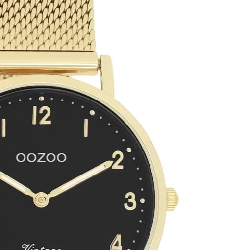 Oozoo Unisex Armbanduhr Vintage Series Analog Metall gold UOC20349