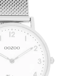 Oozoo Unisex Armbanduhr Vintage Series Analog Metall silber UOC20345