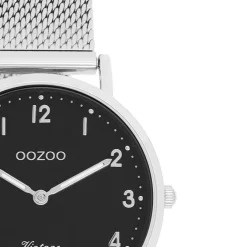 Oozoo Unisex Armbanduhr Vintage Series Analog Metall silber UOC20346