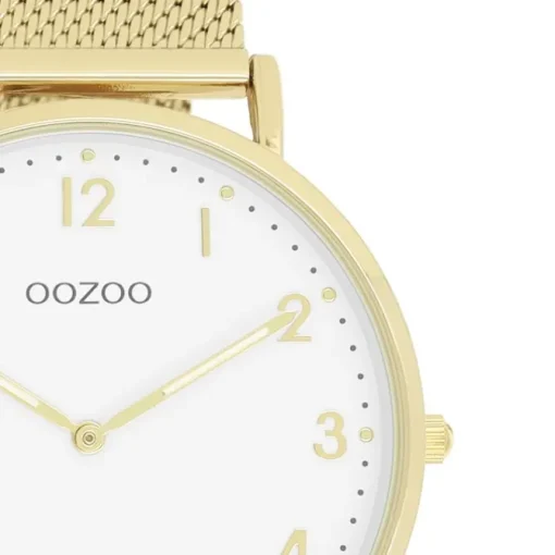 Oozoo Unisex Armbanduhr Vintage Series Analog Metall gold UOC20342