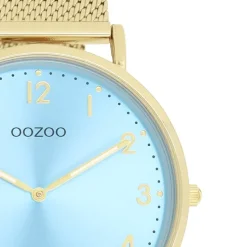 Oozoo Unisex Armbanduhr Vintage Series Analog Metall gold UOC20343