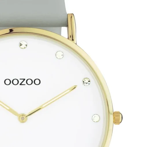 Oozoo Unisex Armbanduhr Vintage Series C20245 Analog Leder grau UOC20245