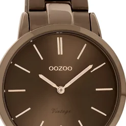 Oozoo Unisex Armbanduhr Vintage Series Analog Metall braun UOC20109