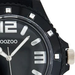 Oozoo Unisex Armbanduhr Vintage Series Analog Silikon schwarz UOC4340A