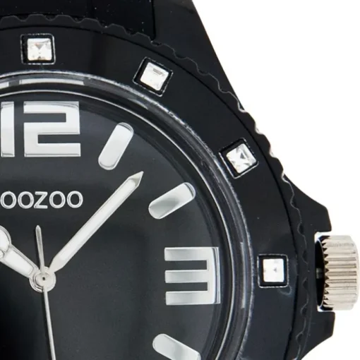 Oozoo Unisex Armbanduhr Vintage Series Analog Silikon schwarz UOC4340A