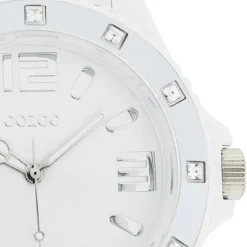 Oozoo Unisex Armbanduhr Vintage Series Analog Silikon weiß UOC4336A