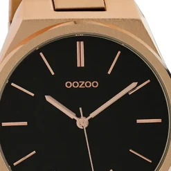 Oozoo Unisex Armbanduhr Vintage Series Analog Metall rosegold UOC10338