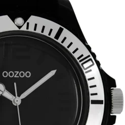 Oozoo Unisex Armbanduhr Vintage Series Analog Silikon schwarz UOC4169A