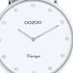Oozoo Unisex Armbanduhr Vintage Series C20235 Analog Edelstahl silber UOC20235