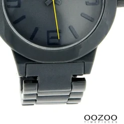 Oozoo Unisex Armbanduhr Vintage Series Analog Kunststoff dunkelgrau UOC3683A