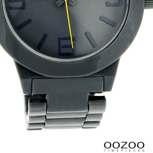Oozoo Unisex Armbanduhr Vintage Series Analog Kunststoff dunkelgrau UOC3683A