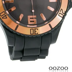 Oozoo Unisex Armbanduhr Vintage Series Analog Silikon grau UOC4284A