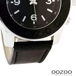 Oozoo Unisex Armbanduhr Vintage Series Analog Leder schwarz UOC4569A