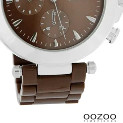 Oozoo Unisex Armbanduhr Vintage Series Analog Metall braun UOC3862A