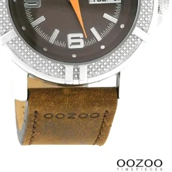 Oozoo Unisex Armbanduhr Vintage Series Analog Leder braun UOC4107A
