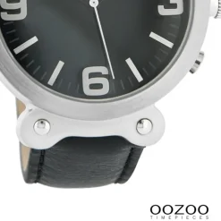 Oozoo Unisex Armbanduhr Vintage Series Analog Leder schwarz UOC4158A