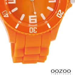 Oozoo Unisex Armbanduhr Vintage Series Analog Silikon orange UOC4287A