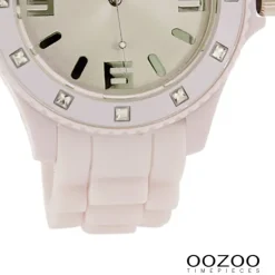Oozoo Unisex Armbanduhr Vintage Series Analog Silikon rosa UOC4358A