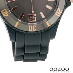Oozoo Unisex Armbanduhr Vintage Series Analog Silikon grau UOC4370A