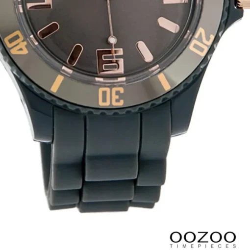 Oozoo Unisex Armbanduhr Vintage Series Analog Silikon grau UOC4370A