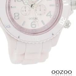 Oozoo Unisex Armbanduhr Vintage Series Analog Silikon rosa UOC4833A