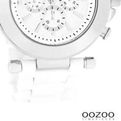 Oozoo Unisex Armbanduhr Vintage Series Analog Kunststoff weiß UOC4880A