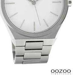 Oozoo Unisex Armbanduhr Vintage Series Analog Metall silber UOC10335