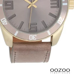 Oozoo Unisex Armbanduhr Vintage Series Analog Leder braun UOC5743A