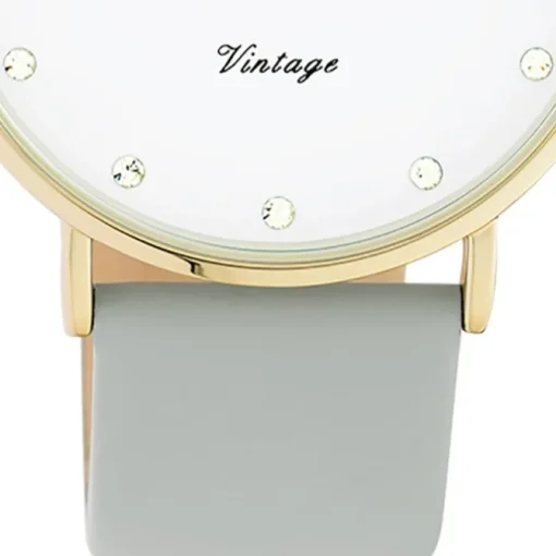 Oozoo Unisex Armbanduhr Vintage Series C20245 Analog Leder grau UOC20245