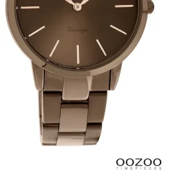 Oozoo Unisex Armbanduhr Vintage Series Analog Metall braun UOC20109