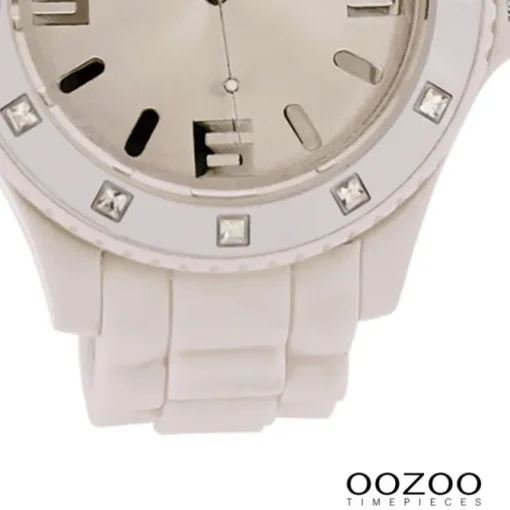 Oozoo Unisex Armbanduhr Vintage Series Analog Silikon beige hellbraun UOC4338A