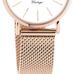 Oozoo Unisex Armbanduhr Vintage Series C20233 Analog Edelstahl roségold UOC20233