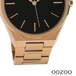 Oozoo Unisex Armbanduhr Vintage Series Analog Metall rosegold UOC10338