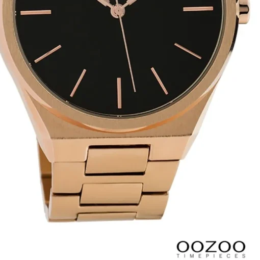 Oozoo Unisex Armbanduhr Vintage Series Analog Metall rosegold UOC10338