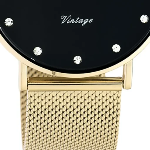 Oozoo Unisex Armbanduhr Vintage Series C20237 Analog Edelstahl gold UOC20237