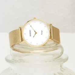 Oozoo Unisex Armbanduhr Vintage Series C20241 Analog Edelstahl gold UOC20241