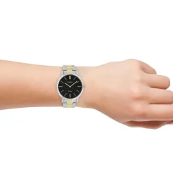 Oozoo Unisex Armbanduhr Vintage Series Analog Metall silber gold UOC20104
