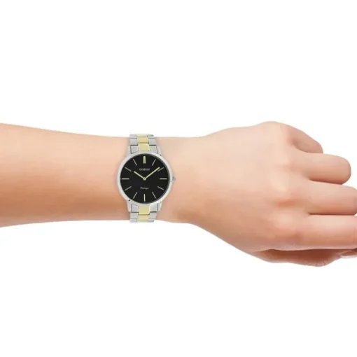 Oozoo Unisex Armbanduhr Vintage Series Analog Metall silber gold UOC20104