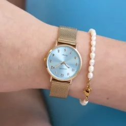 Oozoo Unisex Armbanduhr Vintage Series Analog Metall gold UOC20343