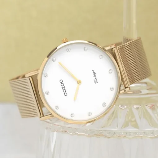 Oozoo Unisex Armbanduhr Vintage Series C20236 Analog Edelstahl gold UOC20236