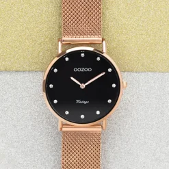 Oozoo Unisex Armbanduhr Vintage Series C20244 Analog Edelstahl roségold UOC20244
