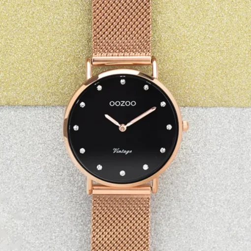 Oozoo Unisex Armbanduhr Vintage Series C20244 Analog Edelstahl roségold UOC20244