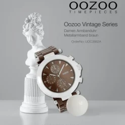Oozoo Unisex Armbanduhr Vintage Series Analog Metall braun UOC3862A
